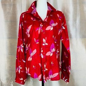 TWENTY X Tailored Western Snap Front Blouse